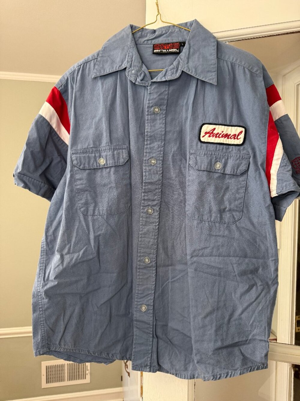 Short-sleeved 'Animal' Shirt